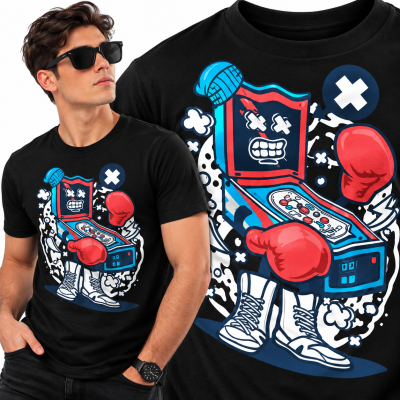 KOSZULKA  ANIMOWANA PINBALL BOXER